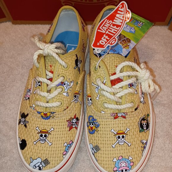 Vans Men's 3.5/Women's 5 One Piece x Authentic 'Straw Hat' VN0A5JMPKKK - Picture 7 of 15